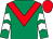 emerald green, red chevron, white chevrons on sleeves, red cap (Karim Mohd Ramadan Mohd Al Aaser)