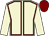Beige, maroon seams, beige sleeves, maroon cap (Saville House Racing Club)