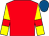 Red, yellow sleeves, red armlets, royal blue cap (Miss V M Herrador Garcia)