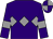 Purple, grey triple diamond and armlets, quartered cap (Onwards & Upwards Partnership)