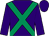 Purple, emerald green cross belts (Mr Isa Salman)