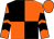 Black and orange (quartered), orange and black chevrons on sleeves, orange cap (Hot To Trot Racing 1)