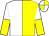 White and yellow (halved), halved sleeves, white and yellow quartered cap (John C Grant & The Hon R J Arculli)