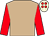 Tan, red sleeves, cream cap, red spots (Exors Of The Late Mr D W Barker)