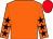 Orange, black stars on sleeves, red cap (shropshire wolves)