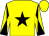 Yellow, black star, diabolo on sleeves (Mr Saeed Bin Mohammed Al Qassimi)