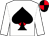 White, red heart and diamond, black spade, black and red quartered cap (Steve Ryan & The Bramblers)
