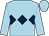 Light blue, dark blue triple diamond (Mr D Ward)
