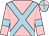 Pink, light blue cross belts and armlets, light blue and pink quartered cap (Tony Wechsler & Ann Plummer)