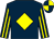 Dark blue, yellow diamond, striped sleeves, quartered cap (Patrick Cassidy/nora T Byrne)