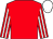 Red, red, white striped sleeves, white cap (Victorious)