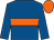 Royal blue, orange hoop, orange cap (Mr Tony Buckingham)