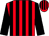 Red and black stripes, black sleeves (Andrew & Julia Turner)