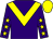 Purple, yellow chevron, purple sleeves, yellow stars, yellow cap (Mr Saoud Alraeesi)
