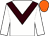 White body, brown chevron, white arms, orange cap (Scea Haras De Saint Pair)