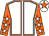 White, orange seams, orange sleeves, white stars, white cap, orange star (Curtis & Tomkins)