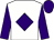 White, purple diamond, sleeves and cap (Mr Kenny Bruce)