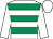White & emerald green hoops, white sleeves & cap (Miss K Rausing)