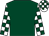 Dark green, white and dark green check sleeves and cap (Dare To Dream Racing)