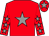 Red, grey star, red sleeves, grey stars, red cap, grey star (Mr George Turner & Clipper Logistics)