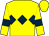 Yellow, dark blue triple diamond and armlets (Mr Steve Ryan & Mr M J Tedham)