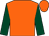 Orange, dark green sleeves (Mr Colin Joseph)