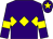 Purple, yellow triple diamond, armlets and star on cap (Mr Y C Luk, Mr Sandy Jarvie & L Perratt)