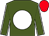 Forest Green, White ball, White Seams on Sleeves, Red Cap (Mrs Pamela White)