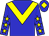 Big-blue body, yellow chevron, big-blue arms, yellow stars, big-blue cap, yellow diamond (Lnj Foxwoods Sc)