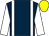 Dark blue, white braces and sleeves, yellow cap (Caplin & Sheridan)
