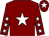 Maroon, white star, maroon sleeves, white stars, maroon cap, white star (Don Knott And Wetumpka Racing)