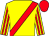 Yellow, red sash, yellow, red striped sleeves, red cap (Ramadhan Stable)