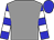 Grey, blue sleeves, white hoops, blue cap (Jumaa Mubarak Al Junaibi)