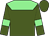 Forest green, light green yoke, light green armband, forest green cap (Peter Brant)