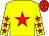 Yellow, red star, red stars on sleeves, red cap, yellow stars (Sun Bloodstock Sarl)