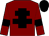 Maroon, black cross of lorraine, armlets and cap (Miss Robin Blaze McEntee)