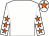 White, white, orange stars sleeves, white, orange star cap (Phoenix Thoroughbred Ltd)
