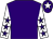 Purple, white sleeves, purple stars, purple cap, white star (Mrs J A Wakefield & Partners)