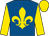 Royal blue, gold fleur de lys, sleeves and cap (Mr D & Mrs F N V Paton)