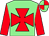Light green, red maltese cross and sleeves, quartered cap (Mr M J A Ferreira)