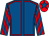 Royal blue, red seams, striped sleeves, red cap, royal blue star (Mrs Elaine M Burke)