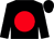 Black, red disc (Mr F Watson)