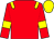 Red, yellow epaulets, armlets and cap (Muir Racing Partnership - Leicester)