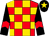 Red & gold checks, red chevron on black sleeves, gold star on black cap (Wtc Syndicate)