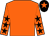 Orange, black stars on sleeves, black cap, orange star (Shropshire Wolves 3)