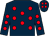 Dark blue, red spots (Mr Christian Main)