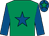 Emerald green, royal blue star and sleeves, royal blue cap, emerald green star (Miss S A Booth & Don Eddy)