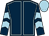 Dark blue, light blue seams, chevrons on sleeves, light blue cap (Minster Developments)