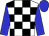 White, black checked, blue sleeves, blue cap (Valentin Bukhtoyarov & Evgeny Kappushev)