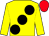 Yellow, large black spots, yellow sleeves, red cap (Mohd Khalifa Al Basti)